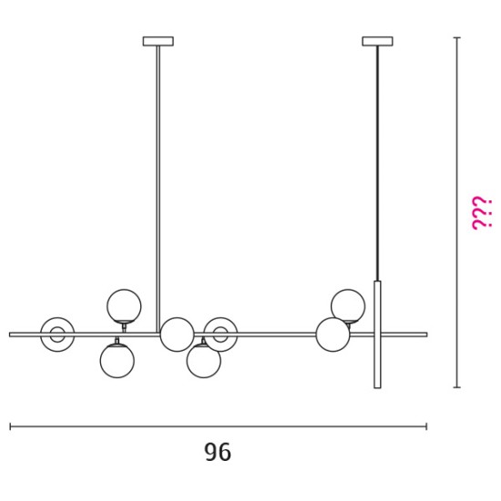 ΦΩΤΙΣΤΙΚΟ ΚΡΕΜΑΣΤΟ 8xG9W  ΧΡΥΣΟ