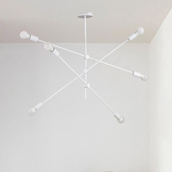 ΦΩΤΙΣΤΙΚΟ ΚΡΕΜΑΣΤΟ 6xΕ27 ΛΕΥΚΟ