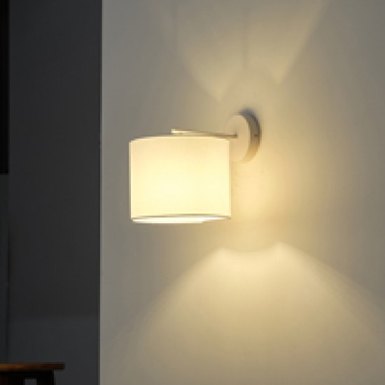 ΑΠΛΙΚΑ ΤΟΙΧΟΥ ΥΦΑΣΜΑ 1XE14 MAX 15W 265Χ200Χ235mm ΛΕΥΚO ARTE ILLUMINA CLOUD