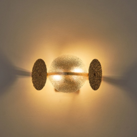 ΑΠΛΙΚΑ ΤΟΙΧΟΥ 2XE14 ΜΑΧ 40W 160Χ330Χ180mm ΧΡΥΣΟ ARTE ILLUMINA GLOW