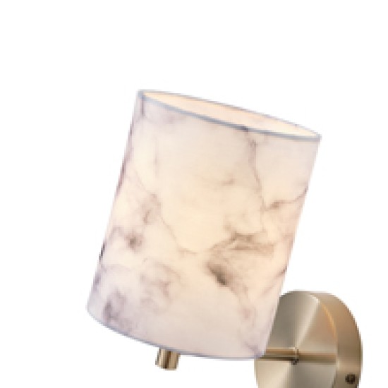 ΑΠΛΙΚΑ ΤΟΙΧΟΥ ΥΦΑΣΜΑ 1XE14 MAX 15W 195X130X230mm ARTE ILLUMINA VERONA