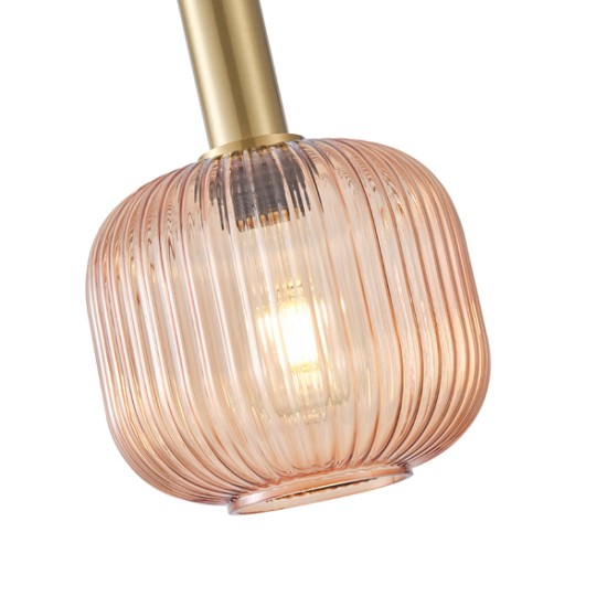 ΦΩΤΙΣΤΙΚΟ ΚΡΕΜΑΣΤΟ ΑΝΑΓΛΥΦΟ ΓΥΑΛΙ 1XΕ27 MAX 15W 200X180X1200mm ΜΕΛΙ ARTE ILLUMINA TOPAZ