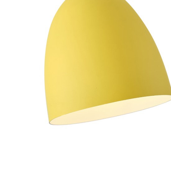 ΦΩΤΙΣΤΙΚΟ ΚΡΕΜΑΣΤΟ ΜΕΤΑΛΛΟ-ΞΥΛΟ ΣΤΡΟΓΓΥΛΟ ΜΟΝΟΦΩΤΟ 1XΕ27 Max 15W Φ230X1370mm ΚΙΤΡΙΝΟ-ΞΥΛΟ  SIMPLO