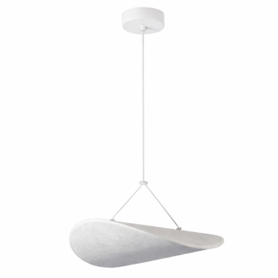 ΦΩΤΙΣΤΙΚΟ ΚΡΕΜΑΣΤΟ TYVEK ΜΟΝΟΦΩΤΟ LED 9W 405Lm 3000K Φ400mm ΛΕΥΚΟ ARTE ILLUMINA NEFI