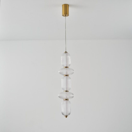 ΦΩΤΙΣΤΙΚΟ ΓΥΑΛΙ-ΜΕΤΑΛΛΟ LED 24W 1900Lm 3000K 250x860x1460mm TRIAC DIMMING ARTE ILLUMINA VERENA