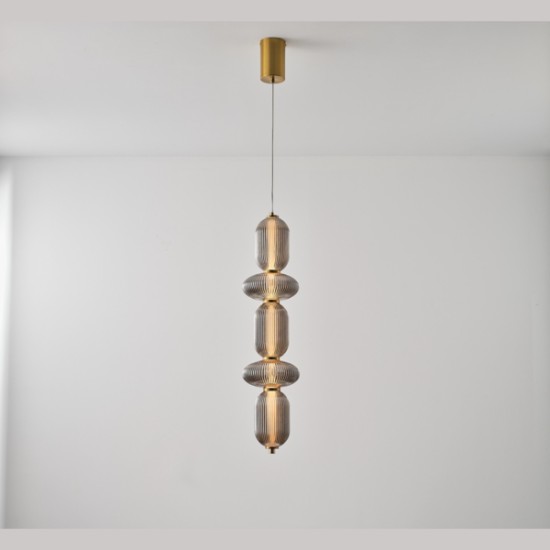 ΦΩΤΙΣΤΙΚΟ ΓΥΑΛΙ-ΜΕΤΑΛΛΟ LED 24W 1900Lm 3000K 250x860x1460mm TRIAC DIMMING ΦΙΜΕ ARTE ILLUMINA VERENA