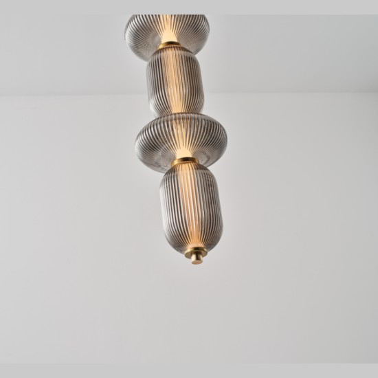 ΦΩΤΙΣΤΙΚΟ ΓΥΑΛΙ-ΜΕΤΑΛΛΟ LED 24W 1900Lm 3000K 250x860x1460mm TRIAC DIMMING ΦΙΜΕ ARTE ILLUMINA VERENA