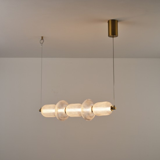 ΦΩΤΙΣΤΙΚΟ ΓΥΑΛΙ-ΜΕΤΑΛΛΟ LED 24W 1900Lm 3000K 250x860x1460mm TRIAC DIMMING ARTE ILLUMINA VERENA