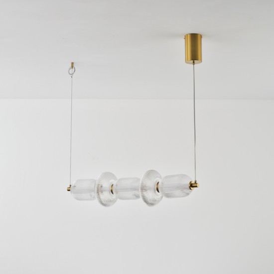 ΦΩΤΙΣΤΙΚΟ ΓΥΑΛΙ-ΜΕΤΑΛΛΟ LED 24W 1900Lm 3000K 250x860x1460mm TRIAC DIMMING ARTE ILLUMINA VERENA