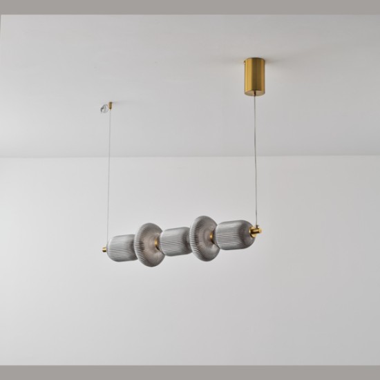 ΦΩΤΙΣΤΙΚΟ ΓΥΑΛΙ-ΜΕΤΑΛΛΟ LED 24W 1900Lm 3000K 250x860x1460mm TRIAC DIMMING ΦΙΜΕ ARTE ILLUMINA VERENA