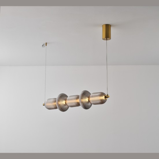 ΦΩΤΙΣΤΙΚΟ ΓΥΑΛΙ-ΜΕΤΑΛΛΟ LED 24W 1900Lm 3000K 250x860x1460mm TRIAC DIMMING ΦΙΜΕ ARTE ILLUMINA VERENA