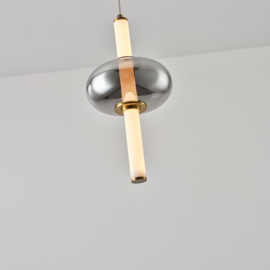 ΦΩΤΙΣΤΙΚΟ ΓΥΑΛΙ-ΜΕΤΑΛΛΟ-ΚΕΡΑΜΙΚΟ LED 12W 3000K 190x380x1450mm TRIAC DIMMING ARTE ILLUMINA VERENA