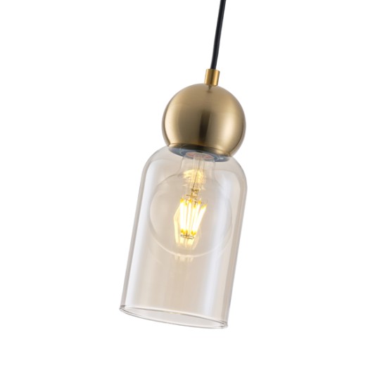 ΦΩΤΙΣΤΙΚΟ ΚΡΕΜΑΣΤΟ ΓΥΑΛΙ ΜΟΝΟΦΩΤΟ 1XE27 MAX 15W100x1270mm ΜΑΥΡΟ ARTE ILLUMINA AURELIA