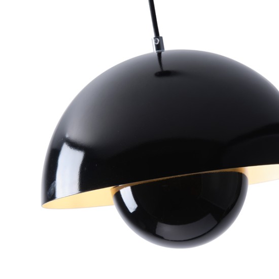 ΦΩΤΙΣΤΙΚΟ ΚΡΕΜΑΣΤΟ ΜΕΤΑΛΛΟ ΜΟΝΟΦΩΤΟ 1ΧE27 Max 15W Φ300X1290mm ΜΑΥΡΟ ARTE ILLUMINA JARDEN