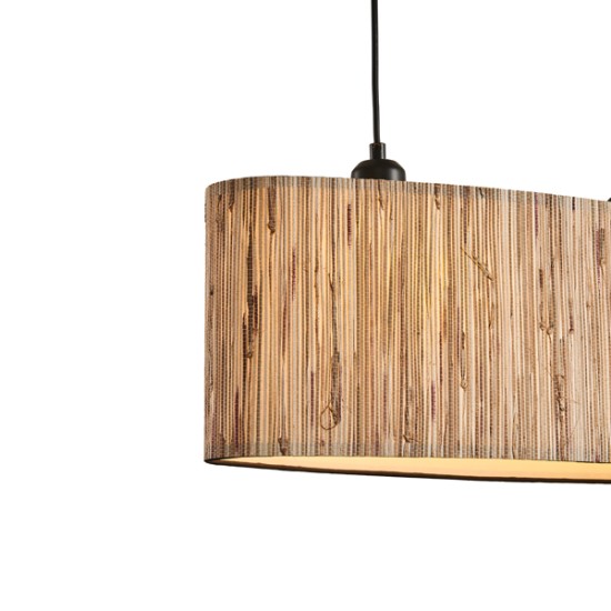 ΦΩΤΙΣΤΙΚΟ ΚΡΕΜΑΣΤΟ PAMPAS 2ΦΩΤΟ 2XE27 Max 15W Φ580X1290mm ΜΠΕΖ ARTE ILLUMINA AENON