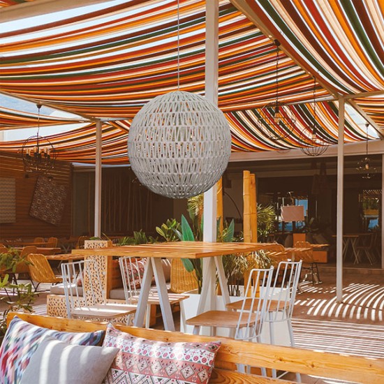 ΦΩΤΙΣΤΙΚΟ ΚΡΕΜΑΣΤΟ ΜΟΝΟΦΩΤΟ Ε27 MAX40W Φ50x50cm ΣΧΟΙΝΙ ΛΕΥΚΟ