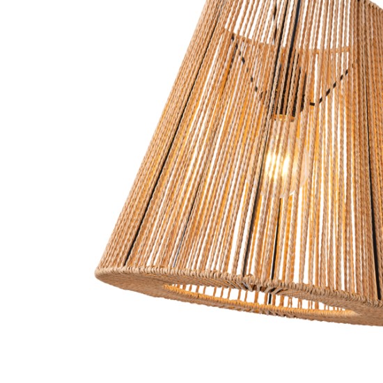 ΦΩΤΙΣΤΙΚΟ ΚΡΕΜΑΣΤΟ ΡΑΤΤΑΝ 1XE27 Max15w 380X1350mm ΚΑΦΕ ARTE ILLUMINA VENTO