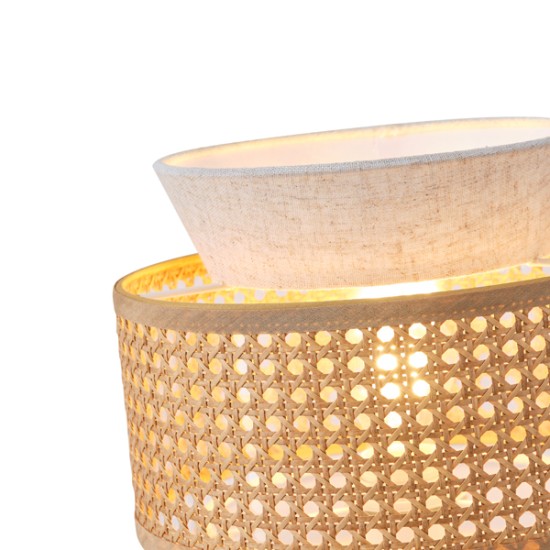 ΦΩΤΙΣΤΙΚΟ ΕΠΙΤΡΑΠΕΖΙΟ ΥΦΑΣΜΑ 1XE27 MAX 15W 260X460mm MΠΕΖ-MΑΤ ΛΕΥΚΟ ARTE ILLUMINA ISLA