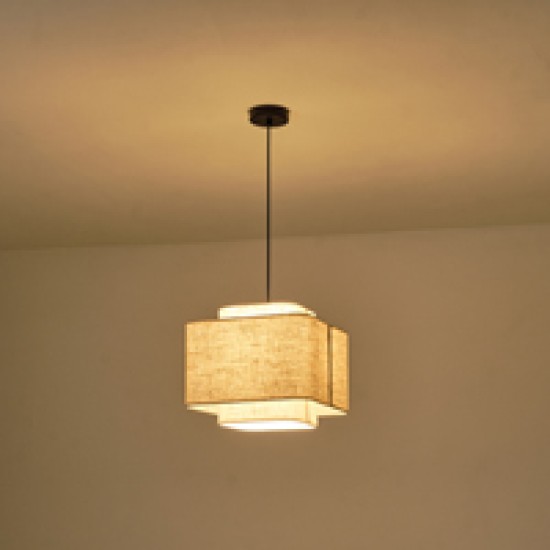 ΦΩΤΙΣΤΙΚΟ ΚΡΕΜΑΣΤΟ ΥΦΑΣΜΑ  1XΕ27 ΜΑΧ 60W Φ320Χ1090mm ΜΠΕΖ ARTE ILLUMINA ΜUSA