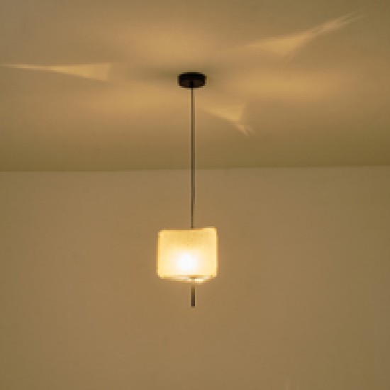 ΦΩΤΙΣΤΙΚΟ ΚΡΕΜΑΣΤΟ ΥΦΑΣΜΑ Ε14 ΜΑΧ 15W Φ250Χ900mm ΜΠΕΖ ARTE ILLUMINA TOSCANY