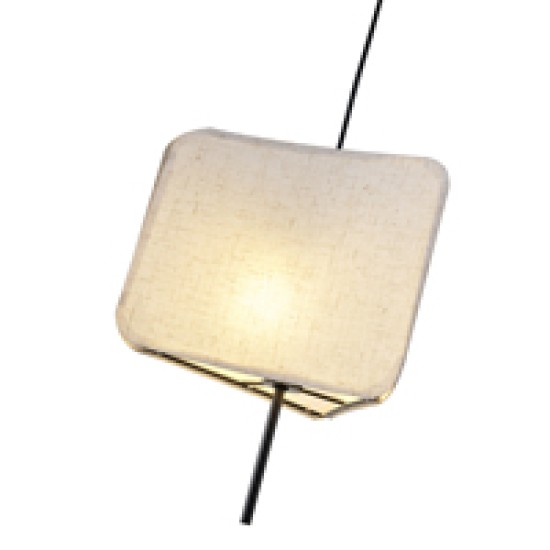 ΦΩΤΙΣΤΙΚΟ ΚΡΕΜΑΣΤΟ ΥΦΑΣΜΑ Ε14 ΜΑΧ 15W Φ250Χ900mm ΜΠΕΖ ARTE ILLUMINA TOSCANY