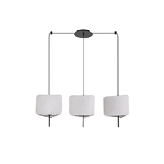 ΦΩΤΙΣΤΙΚΟ ΚΡΕΜΑΣΤΟ ΥΦΑΣΜΑ 3ΦΩΤΟ 3ΧΕ14 ΜΑΧ 15W 800Χ250Χ900mm  ΜΠΕΖ ARTE ILLUMINA TOSCANY