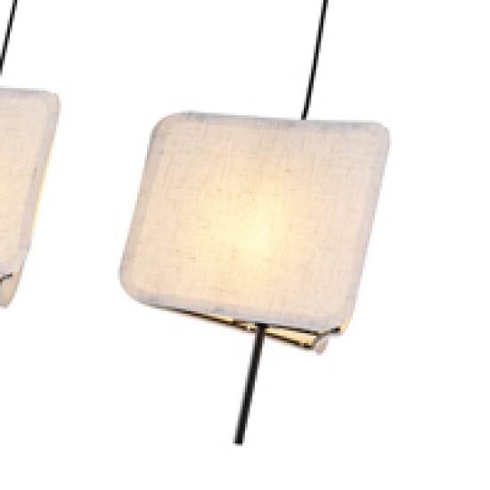 ΦΩΤΙΣΤΙΚΟ ΚΡΕΜΑΣΤΟ ΥΦΑΣΜΑ 3ΦΩΤΟ 3ΧΕ14 ΜΑΧ 15W 800Χ250Χ900mm  ΜΠΕΖ ARTE ILLUMINA TOSCANY