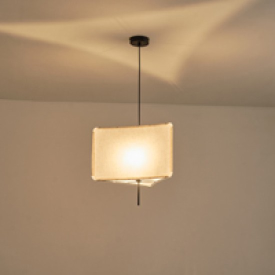 ΦΩΤΙΣΤΙΚΟ ΚΡΕΜΑΣΤΟ ΥΦΑΣΜΑ  1XΕ27 MAX 40W  Φ480Χ900mm ΜΠΕΖ ARTE ILLUMINA TOSCANY