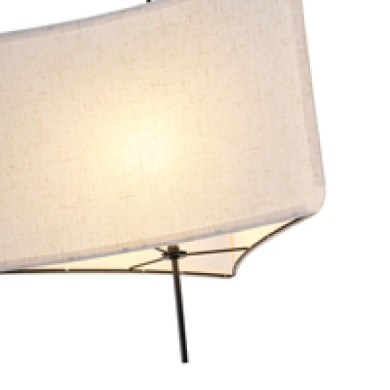 ΦΩΤΙΣΤΙΚΟ ΚΡΕΜΑΣΤΟ ΥΦΑΣΜΑ  1XΕ27 MAX 40W  Φ480Χ900mm ΜΠΕΖ ARTE ILLUMINA TOSCANY