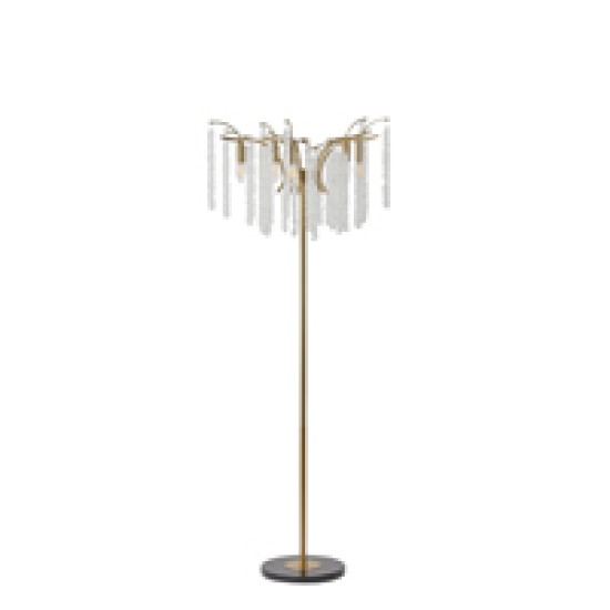 ΦΩΤΙΣΤΙΚΟ ΕΠΙΔΑΠΕΔΙΟ ΜΕΤΑΛΛΟ-ΔΙΑΦΑΝΕΣ ΓΥΑΛΙ 5XE14 ΜΑΧ 15W 1500X580mm ARTE ILLUMINA KRISTALLO