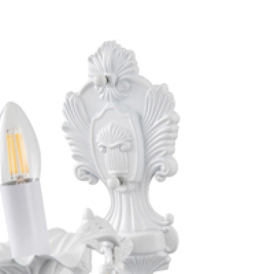 ΑΠΛΙΚΑ ΤΟΙΧΟΥ ΜΕΤΑΛΛΟ ΑΛΟΥΜΙΝΙΟ ΚΡΥΣΤΑΛΛΟ 1XE14 ΜΑΧ 8W 140X245X380mm ΛΕΥΚΟ ARTE ILLUMINA JEWEL