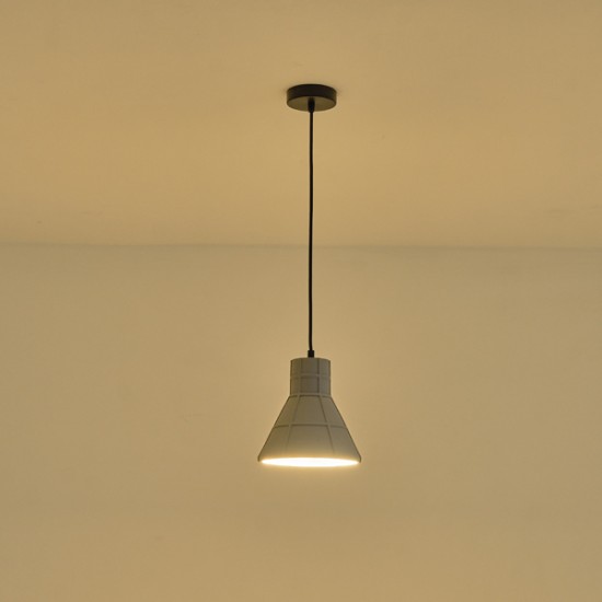 ΦΩΤΙΣΤΙΚΟ ΚΡΕΜΑΣΤΟ ΤΣΙΜΕΝΤΟ ΓΚΡΙ 1XE27 MAX 40W 200X200X210mm ARTE ILLUMINA ARME