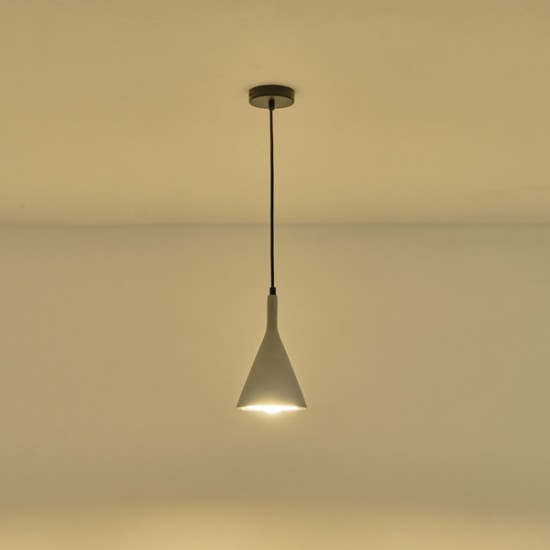 ΦΩΤΙΣΤΙΚΟ ΚΡΕΜΑΣΤΟ ΤΣΙΜΕΝΤΟ 1XE27 MAX 15W 150X150X250mm ΓΚΡΙ ARTE ILLUMINA YESO