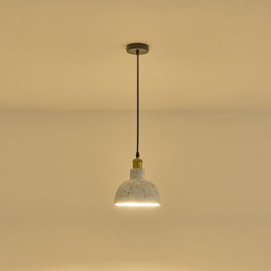 ΦΩΤΙΣΤΙΚΟ ΚΡΕΜΑΣΤΟ ΤΣΙΜΕΝΤΟ & ΜΕΤΑΛΟ E27 MAX 15W 200X200X160mm ARTE ILLUMINA SPLASHED