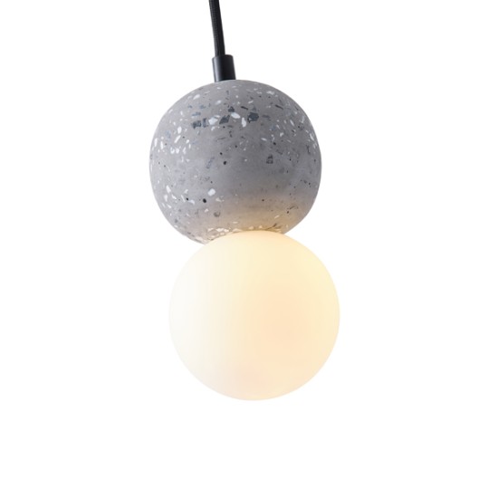 ΦΩΤΙΣΤΙΚΟ ΚΡΕΜΑΣΤΟ ΤΣΙΜΕΝΤΟ&ΓΥΑΛΙ G9 MAX 15W 100X100X210mm ΓΚΡΙ ARTE ILLUMINA  SALPICO