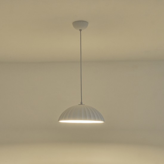 ΦΩΤΙΣΤΙΚΟ ΚΡΕΜΑΣΤΟ ΓΥΨΙΝΟ 1XE27 MAX 15W 350X350X130mm ΛΕΥΚΟ ARTE ILLUMINA CALCO