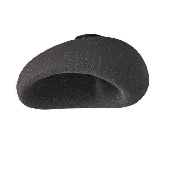 ΠΛΑΦΟΝΙΕΡΑ ΠΟΛΥΣΤΕΡΙΝΗ 1XE27 MAX 15W Φ50cm ΜΑΥΡΗ ARTE ILLUMINA TERAL