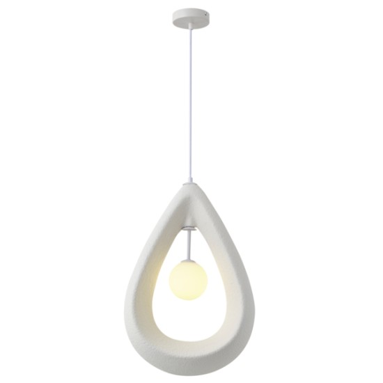 ΦΩΤΙΣΤΙΚΟ ΚΡΕΜΑΣΤΟ ΠΟΛΥΣΤΕΡΙΝΗ ΜΟΝΟΦΩΤΟ 1XG9 MAX 7W 330X200mm ΛΕΥΚΟ ARTE ILLUMINA DROPA