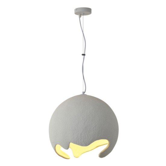 ΦΩΤΙΣΤΙΚΟ ΚΡΕΜΑΣΤΟ ΠΟΛΥΣΤΕΡΙΝΗ ΜΟΝΟΦΩΤΟ 1XE27 MAX 15W 400X400mm ΛΕΥΚΟ ARTE ILLUMINA ELIO