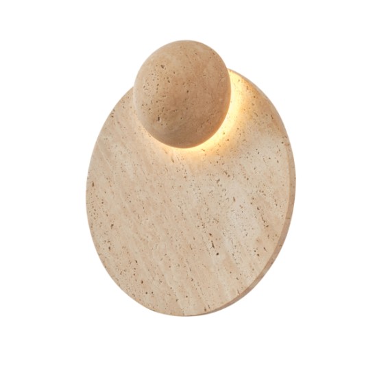 ΑΠΛΙΚΑ ΤΟΙΧΟΥ ΤΡΑΒΕΡΤΙΝΑ-ΓΥΑΛΙ LED 5W 600Lm 3000K 230X60X280mm ARTE ILLUMINA LITO