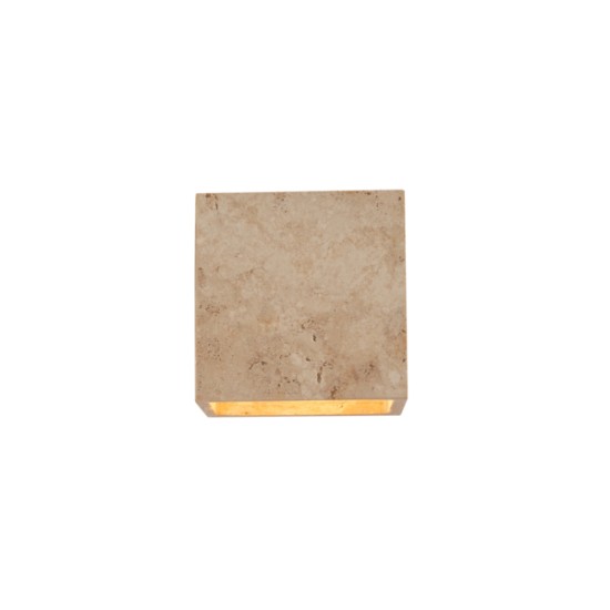 ΑΠΛΙΚΑ ΤΟΙΧΟΥ ΤΡΑΒΕΡΤΙΝΑ-ΓΥΑΛΙ 1XG9 MAX 7W 120X120mm ARTE ILLUMINA LITO