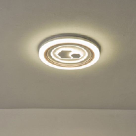 ΠΛΑΦΟΝΙΕΡΑ LED 60W 5100Lm Φ50 3CCT 3000-4000-6500K 490x50mm ΛΕΥΚΟ ARTE ILLUMINA MOTIVO