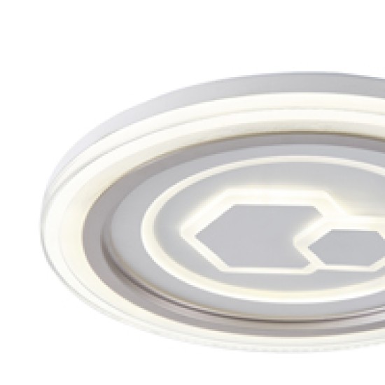 ΠΛΑΦΟΝΙΕΡΑ LED 60W 5100Lm Φ50 3CCT 3000-4000-6500K 490x50mm ΛΕΥΚΟ ARTE ILLUMINA MOTIVO