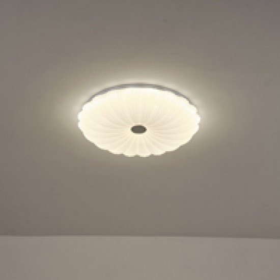 ΠΛΑΦΟΝΙΕΡΑ ΠΛΑΣΤΙΚΗ LED 60W 4680Lm 3CCT 3000-4000-6500K Φ480x75mm ΛΕΥΚΟ ARTE ILLUMINA MOTIVO