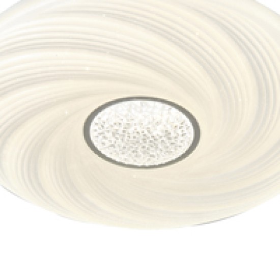 ΠΛΑΦΟΝΙΕΡΑ ΠΛΑΣΤΙΚΗ LED 60W 5580Lm 3CCT 3000-4000-6500K Φ480x75mm ΛΕΥΚΟ ARTE ILLUMINA TRIANO