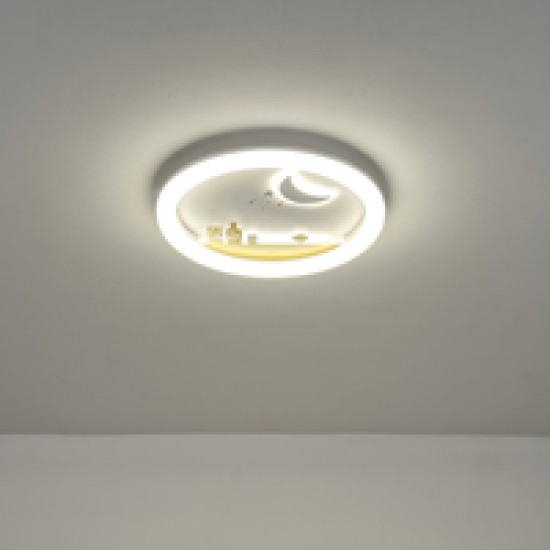 ΠΛΑΦΟΝ.ΠΛΑΣΤΙΚΗ  LED 60W 5940Lm Φ50 3CCT-3000/4000/6500K 480x65mm ΛΕΥΚΟ-ΚΙΤΡΙΝΟ ARTE ILLUM.ALEGRE