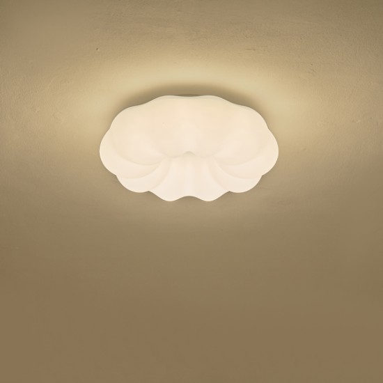 ΠΛΑΦΟΝΙΕΡΑ ΠΛΑΣΤΙΚΗ LED 24W 2000Lm  3000K Φ480x75mm ΛΕΥΚΟ ARTE ILLUMINA NEFOS