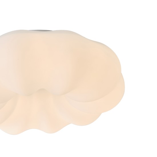 ΠΛΑΦΟΝΙΕΡΑ ΠΛΑΣΤΙΚΗ LED 24W 2000Lm  3000K Φ480x75mm ΛΕΥΚΟ ARTE ILLUMINA NEFOS