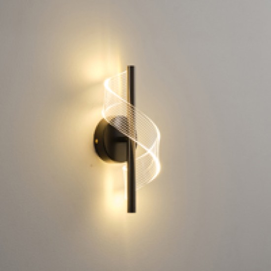 ΑΠΛΙΚΑ ΑΚΡΥΛΙΚΗ 8W 720Lm 3000K 650X490mm ΜΑΥΡO ARTE ILLUMINA SILK