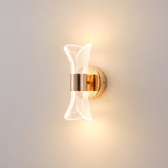 ΑΠΛΙΚΑ ΑΚΡΥΛΙΚΗ 8W 720Lm 3000K 520Χ360mm ΓΑΛΛΙΚΟ ΧΡΥΣΟ ARTE ILLUMINA TELA